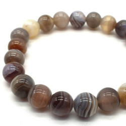 Bracelet Agate Bostwana perles 8mm