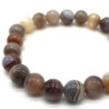 Bracelet Agate Bostwana perles 8mm