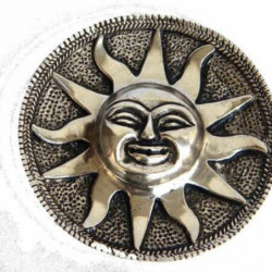 Porte-Encens Métal Soleil Antique 10cm