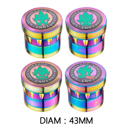 Grinder Alu V420 Rainbow 43mm (Mix Designs)