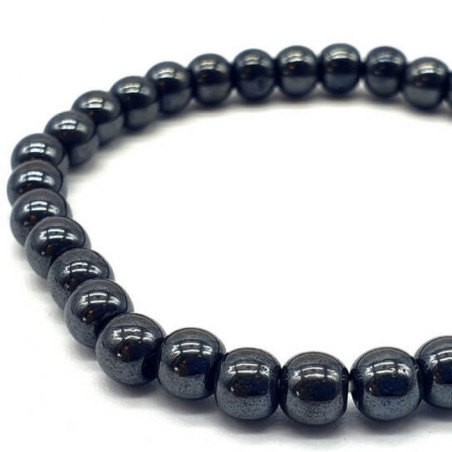 Bracelet Hematite perles 6mm