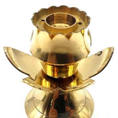 Brûleur Résine Bronze Lotus 7cm