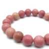 Bracelet Rhodonite Unie perles 10mm