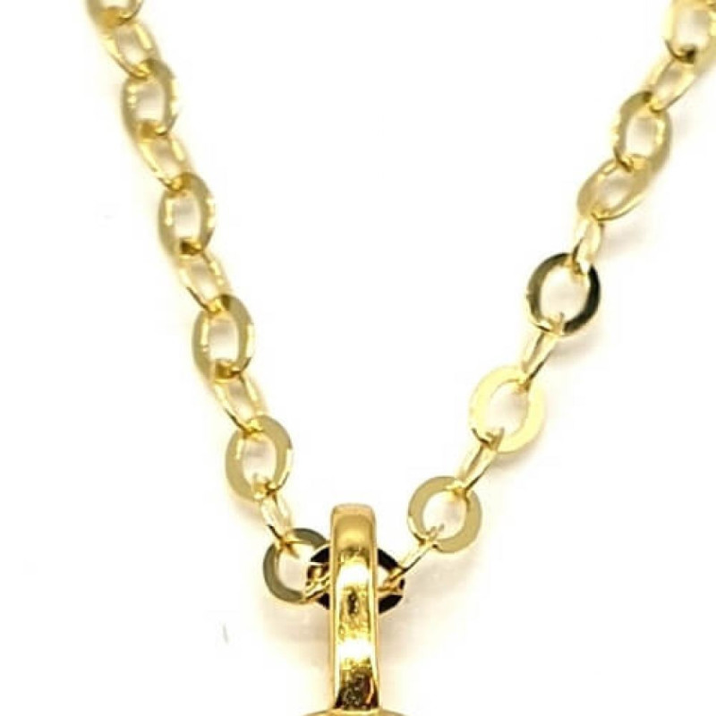 Collier Argent 925 Pierre de Lune Ronde