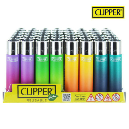 Briquet Clipper x48 pcs GM Gradient