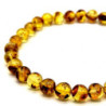 Bracelet Ambre Claire perles 6mm