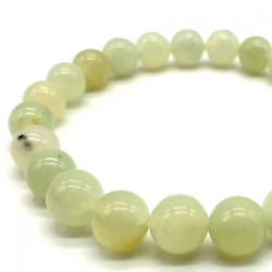 Bracelet Jade Verte perles 8mm