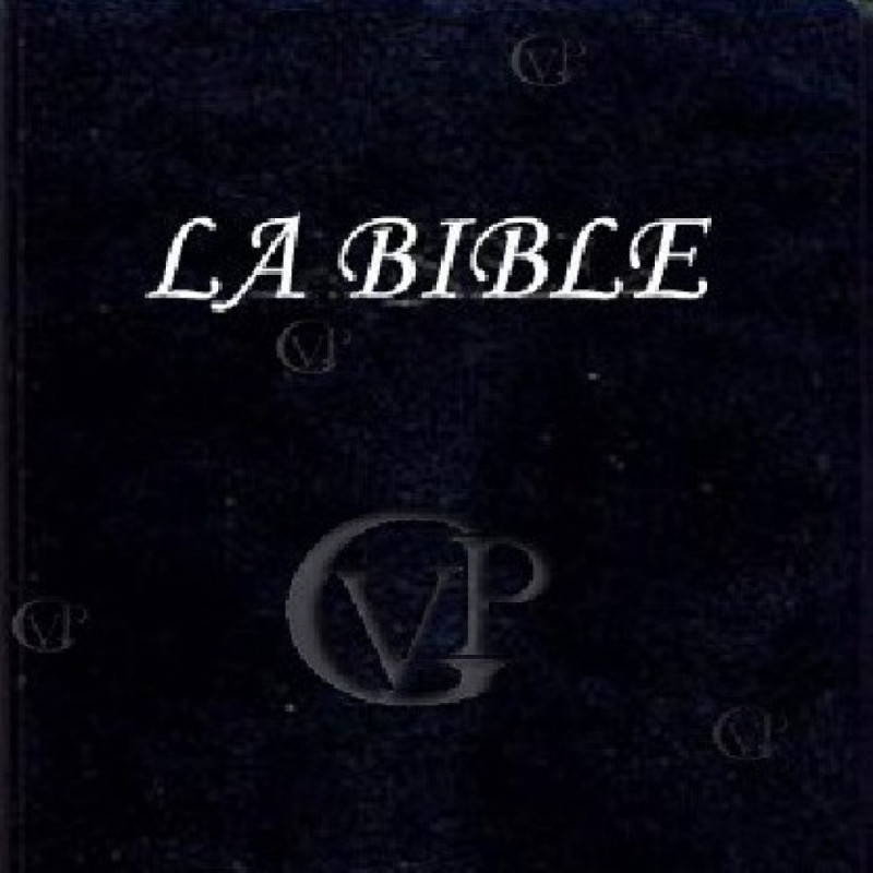 BIBLE Couverture pvc noir souple