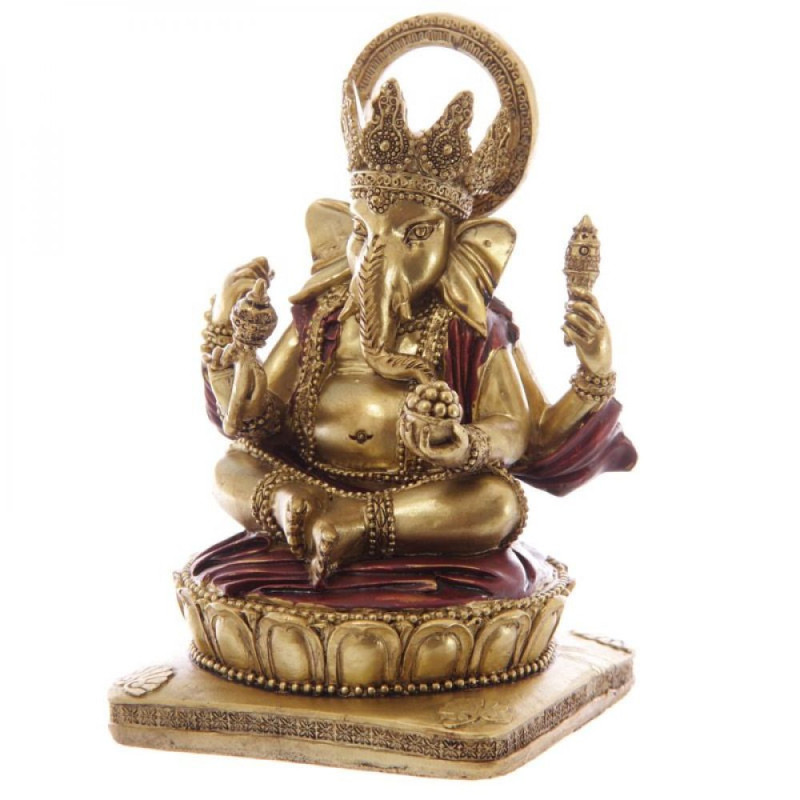 Statue Ganesh Rouge 14cm