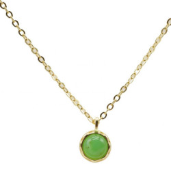 Collier Argent 925 Jade...