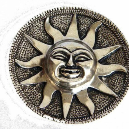 Porte-Encens Métal Soleil Antique 10cm